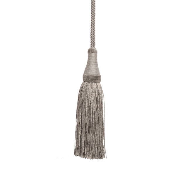 La Terre Key Tassel Trim by Samuel & Sons in Pebble