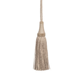 La Terre Key Tassel Trim by Samuel & Sons in Flax