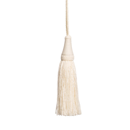La Terre Key Tassel Trim by Samuel & Sons in Canvas