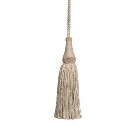 La Terre Key Tassel Trim by Samuel & Sons in Sea Mist