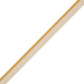 1/8" Saisons Cord With Tape Trim by Samuel & Sons in Sun