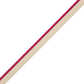 1/8" Saisons Cord With Tape Trim by Samuel & Sons in Azalea