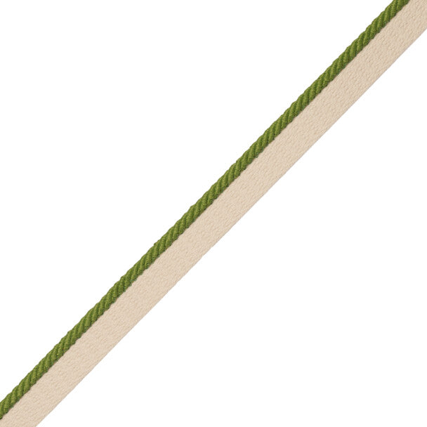 1/8" Saisons Cord With Tape Trim by Samuel & Sons in Lime