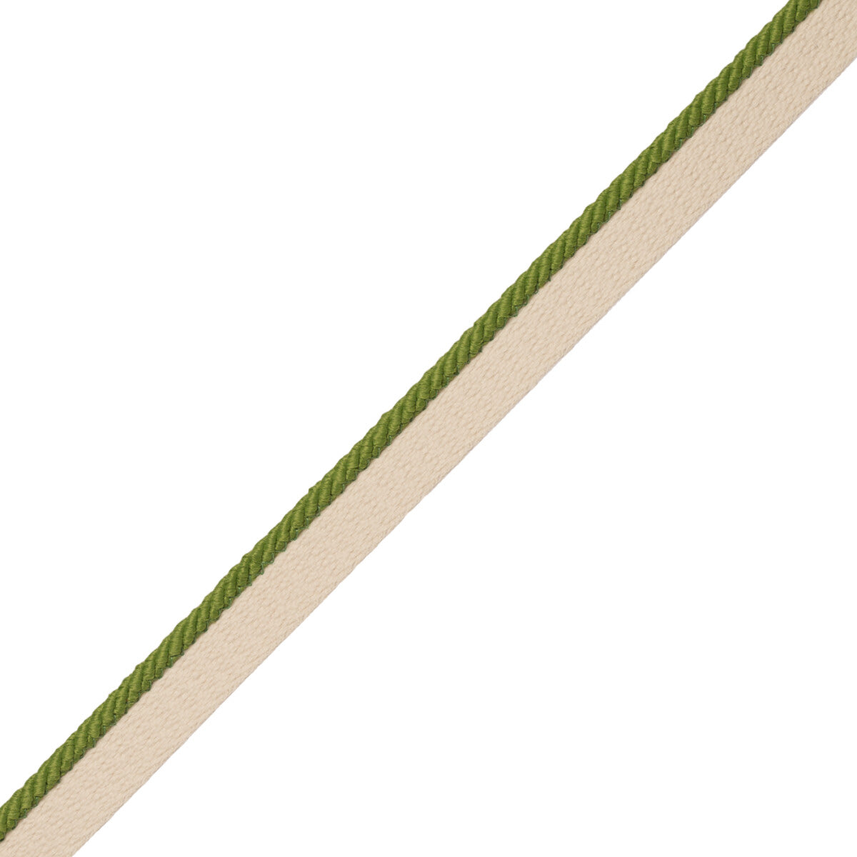 1/8" Saisons Cord With Tape Trim by Samuel & Sons in Lime
