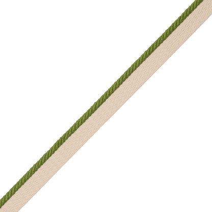 1/8" Saisons Cord With Tape Trim by Samuel & Sons in Lime