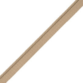 1/8" Saisons Cord With Tape Trim by Samuel & Sons in Sand Dune