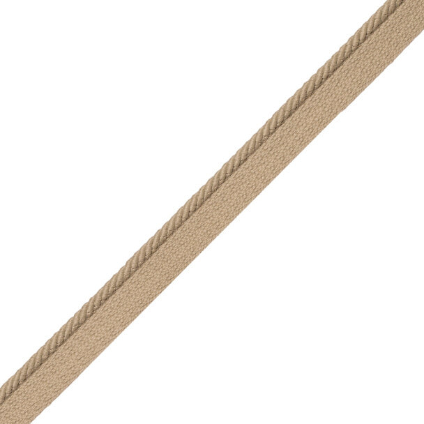 1/8" Saisons Cord With Tape Trim by Samuel & Sons in Sand Dune