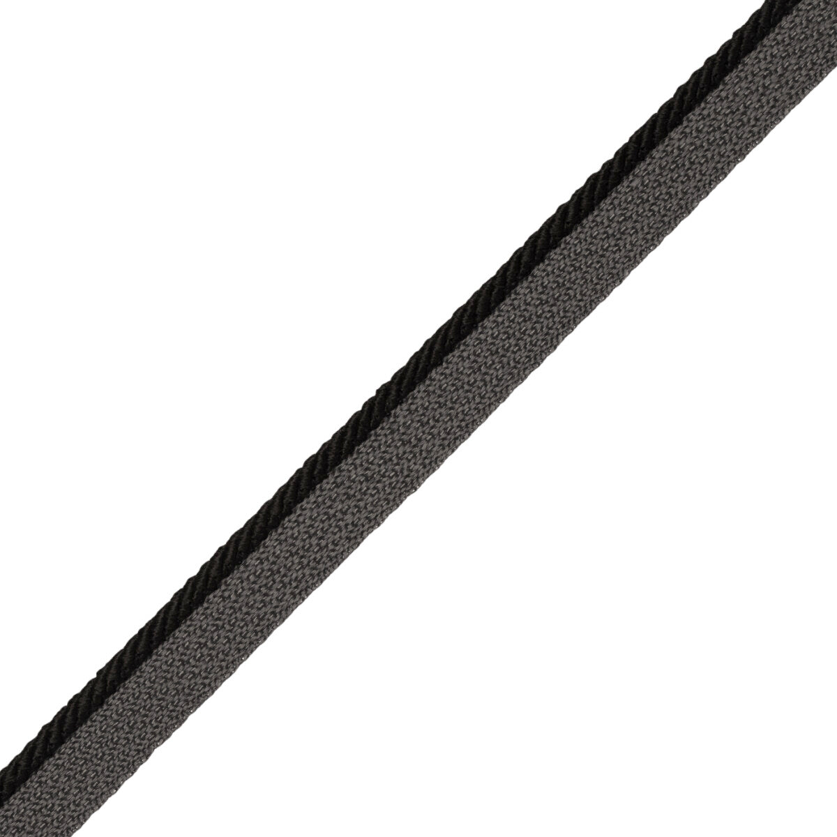 1/8" Saisons Cord With Tape Trim by Samuel & Sons in Jet