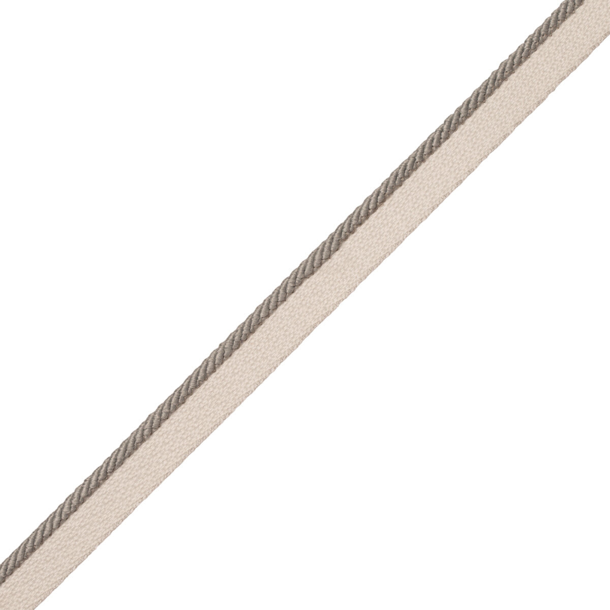 1/8" Saisons Cord With Tape Trim by Samuel & Sons in Stone