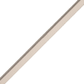 1/8" Saisons Cord With Tape Trim by Samuel & Sons in Stone