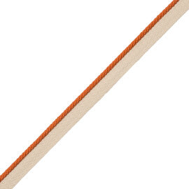 1/8" Saisons Cord With Tape Trim by Samuel & Sons in Marigold