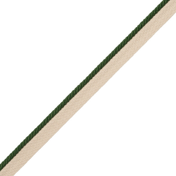 1/8" Saisons Cord With Tape Trim by Samuel & Sons in Basil