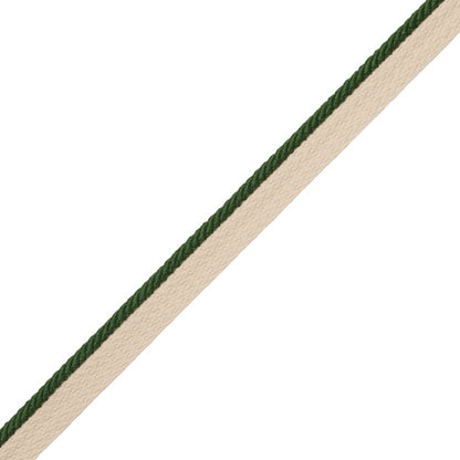1/8" Saisons Cord With Tape Trim by Samuel & Sons in Basil
