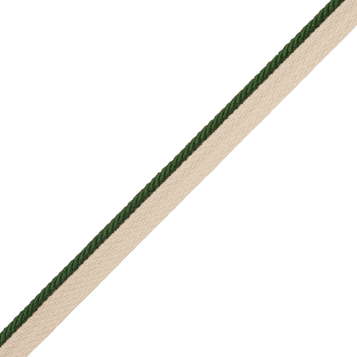 1/8" Saisons Cord With Tape Trim by Samuel & Sons in Basil