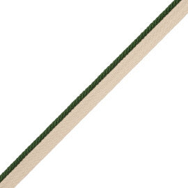 1/8" Saisons Cord With Tape Trim by Samuel & Sons in Basil