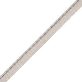 1/8" Saisons Cord With Tape Trim by Samuel & Sons in Ice