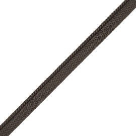 1/8" Saisons Cord With Tape Trim by Samuel & Sons in Charcoal