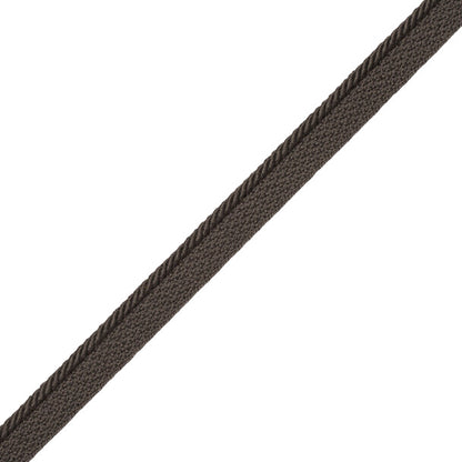 1/8" Saisons Cord With Tape Trim by Samuel & Sons in Charcoal