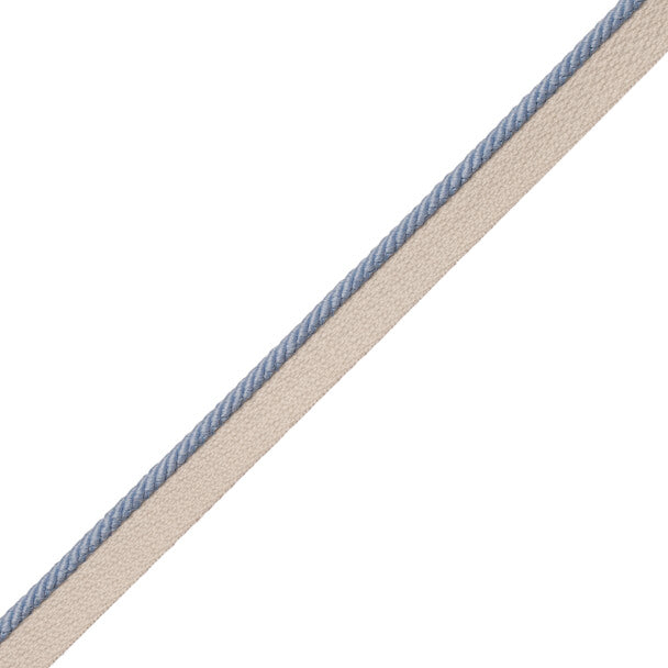 1/8" Saisons Cord With Tape Trim by Samuel & Sons in Sky
