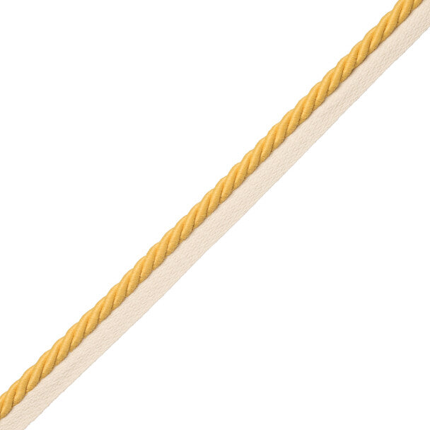 3/8" Saisons Cord With Tape Trim by Samuel & Sons in Sun
