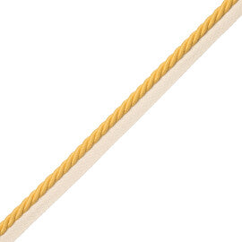 3/8" Saisons Cord With Tape Trim by Samuel & Sons in Sun