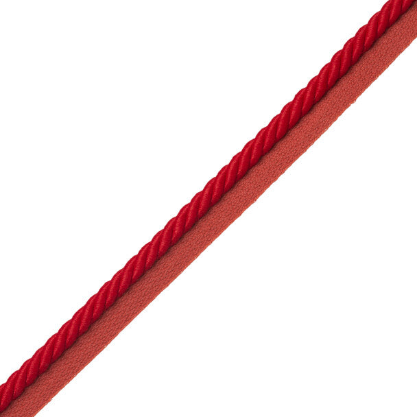 3/8" Saisons Cord With Tape Trim by Samuel & Sons in Geranium