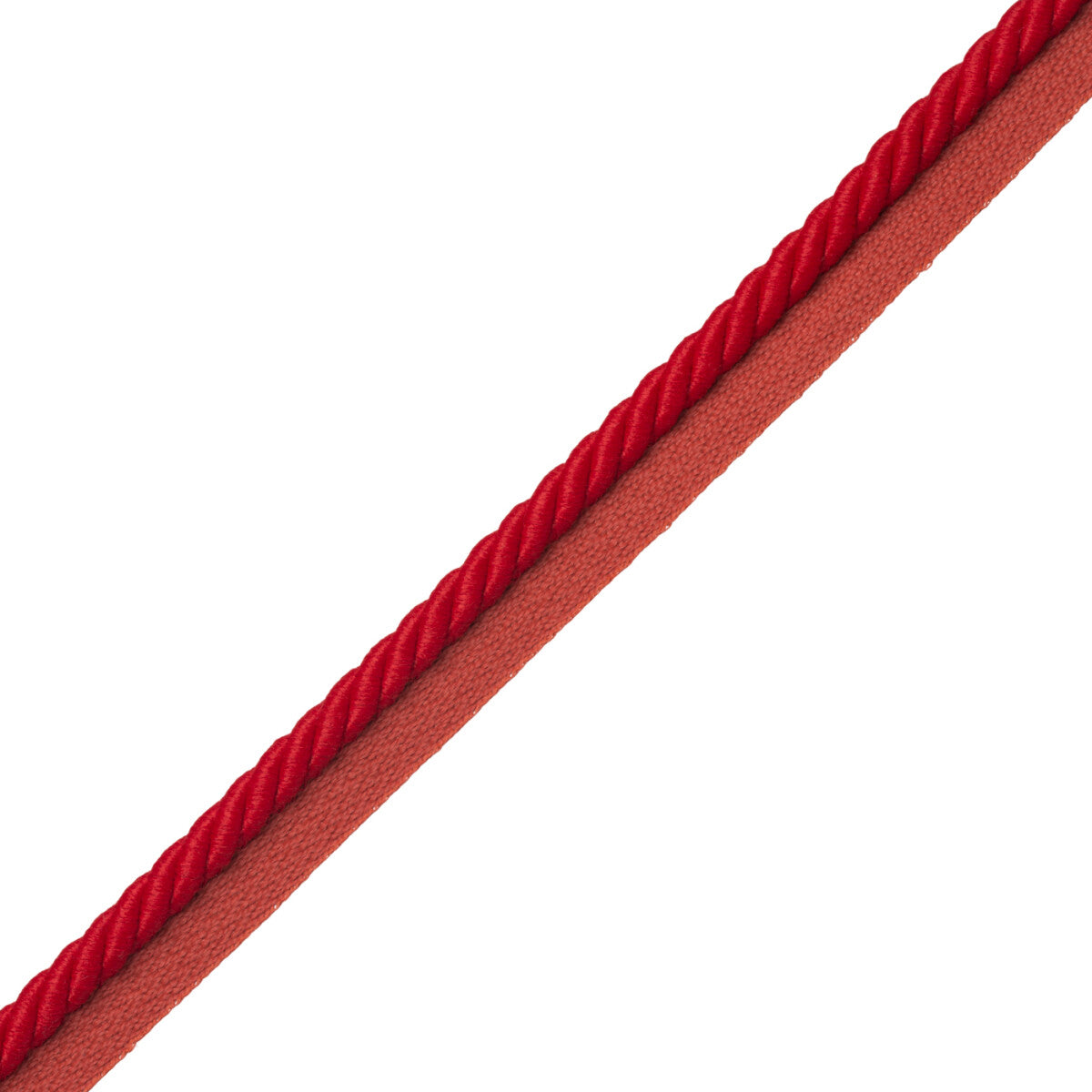 3/8" Saisons Cord With Tape Trim by Samuel & Sons in Geranium