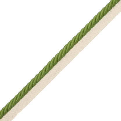 3/8" Saisons Cord With Tape Trim by Samuel & Sons in Lime