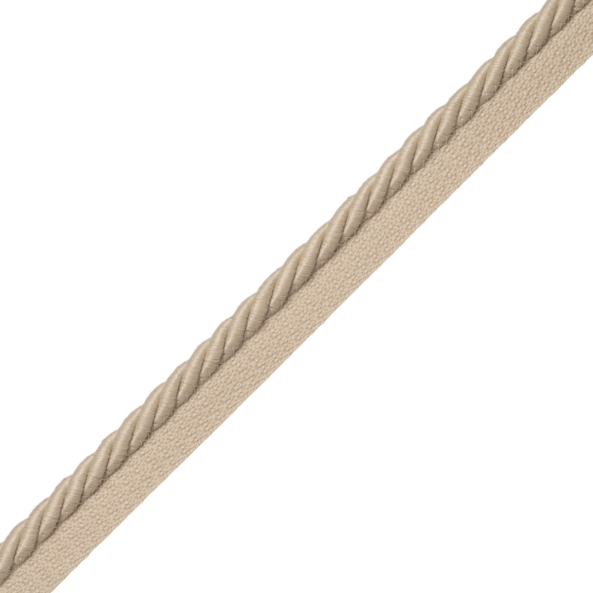 3/8" Saisons Cord With Tape Trim by Samuel & Sons in Sand Dune