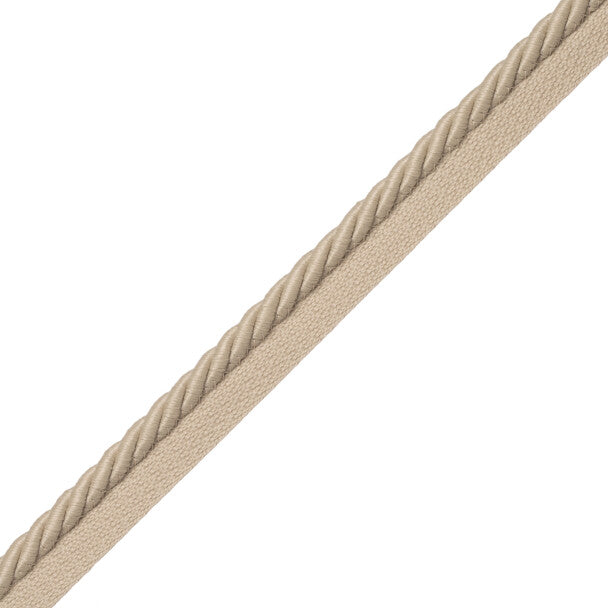 3/8" Saisons Cord With Tape Trim by Samuel & Sons in Sand Dune