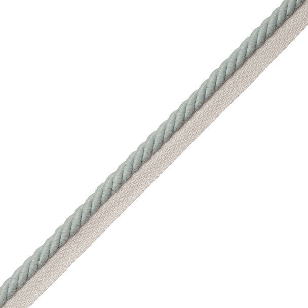 3/8" Saisons Cord With Tape Trim by Samuel & Sons in Mist