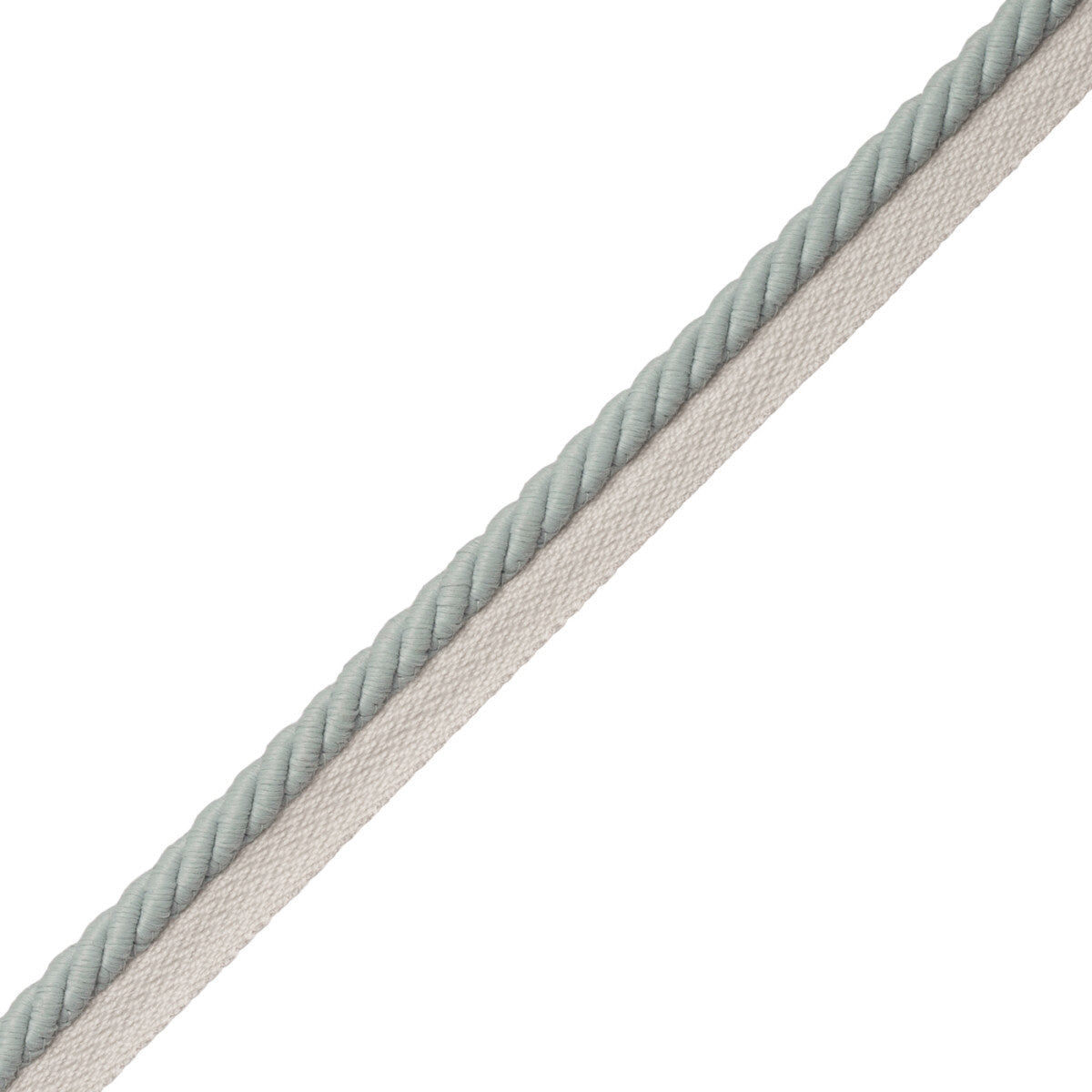 3/8" Saisons Cord With Tape Trim by Samuel & Sons in Mist