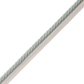 3/8" Saisons Cord With Tape Trim by Samuel & Sons in Mist