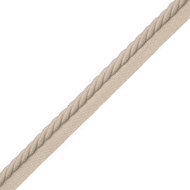 3/8" Saisons Cord With Tape Trim by Samuel & Sons in Canvas
