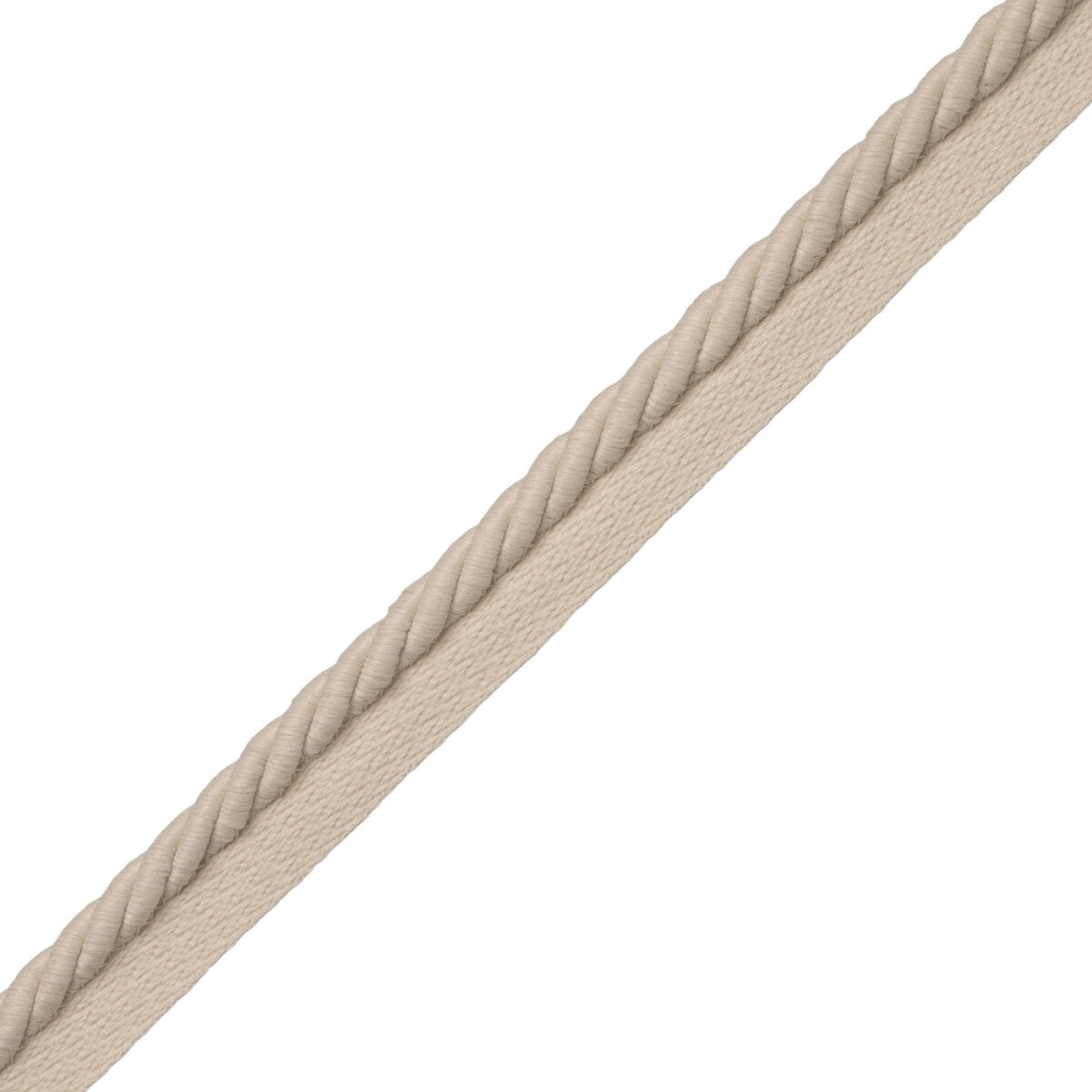 3/8" Saisons Cord With Tape Trim by Samuel & Sons in Canvas