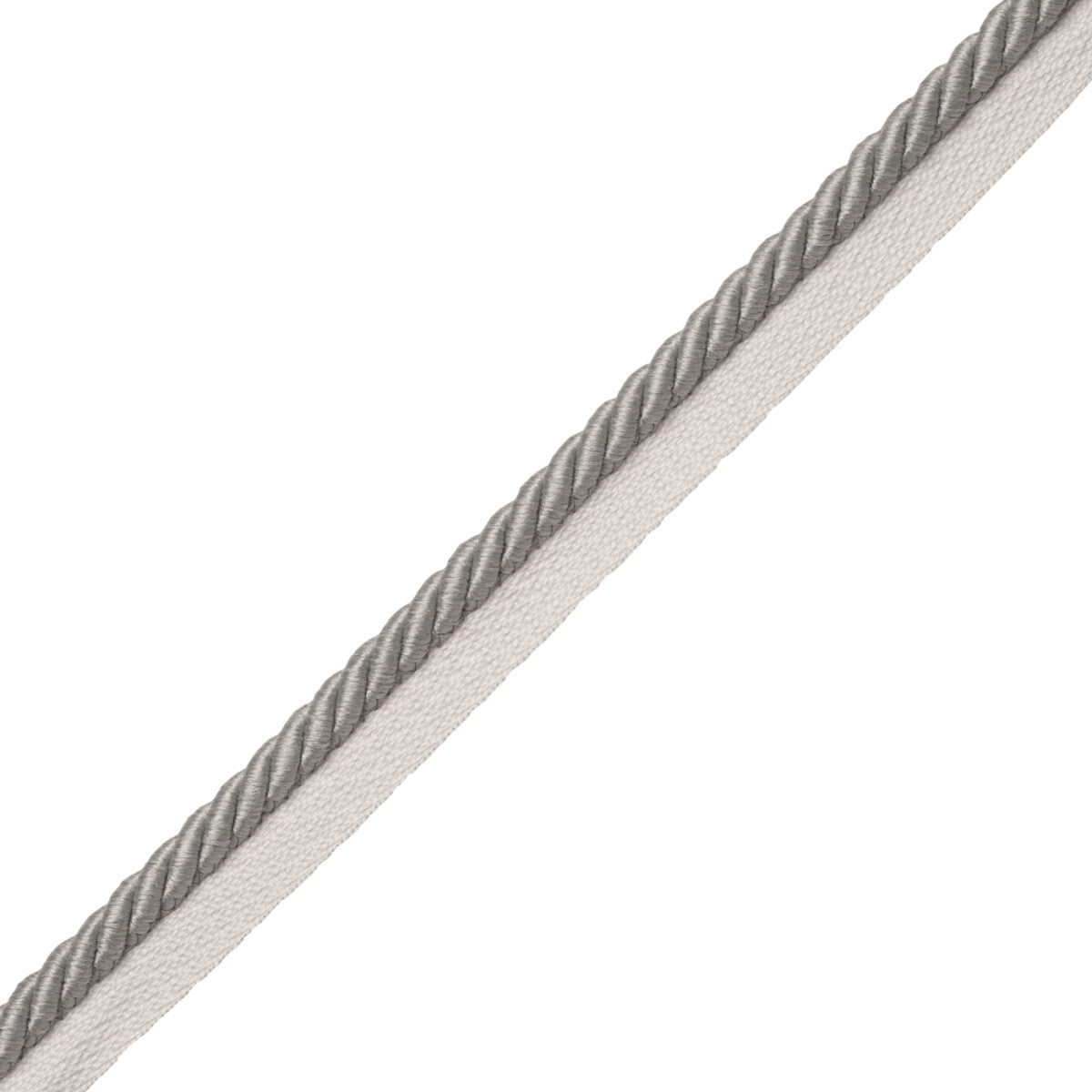 3/8" Saisons Cord With Tape Trim by Samuel & Sons in Stone