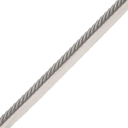3/8" Saisons Cord With Tape Trim by Samuel & Sons in Stone