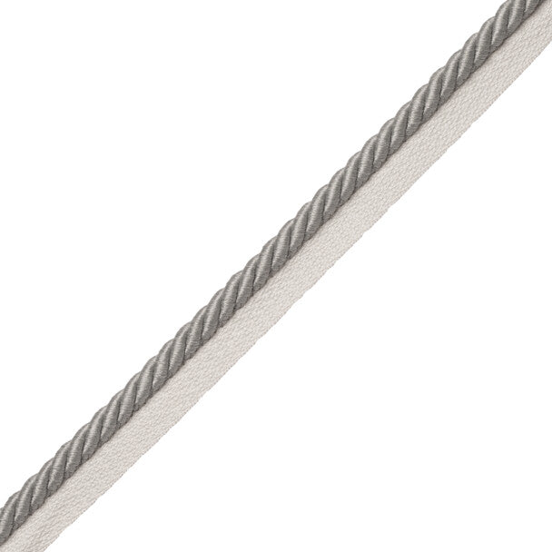 3/8" Saisons Cord With Tape Trim by Samuel & Sons in Stone