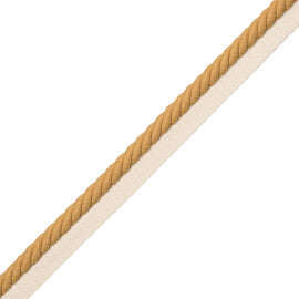 3/8" Saisons Cord With Tape Trim by Samuel & Sons in Sea Grass