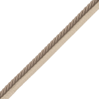 3/8" Saisons Cord With Tape Trim by Samuel & Sons in Driftwood