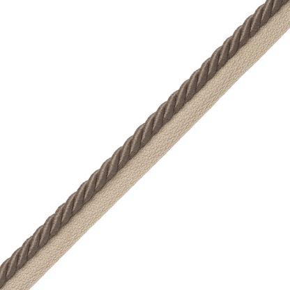 3/8" Saisons Cord With Tape Trim by Samuel & Sons in Coconut