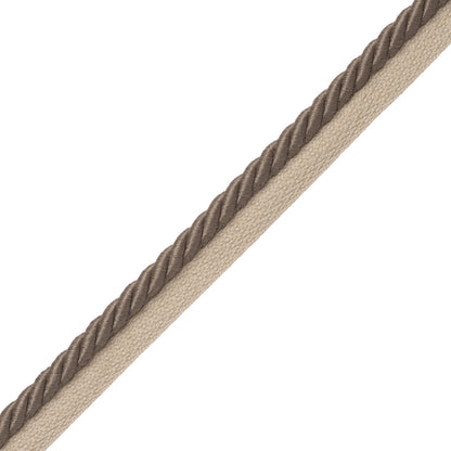 3/8" Saisons Cord With Tape Trim by Samuel & Sons in Coconut