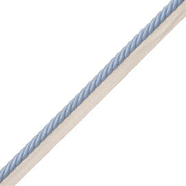 3/8" Saisons Cord With Tape Trim by Samuel & Sons in Sky