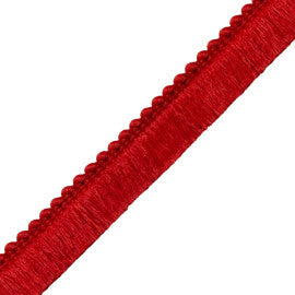 Saisons Brush Fringe Trim by Samuel & Sons in Geranium