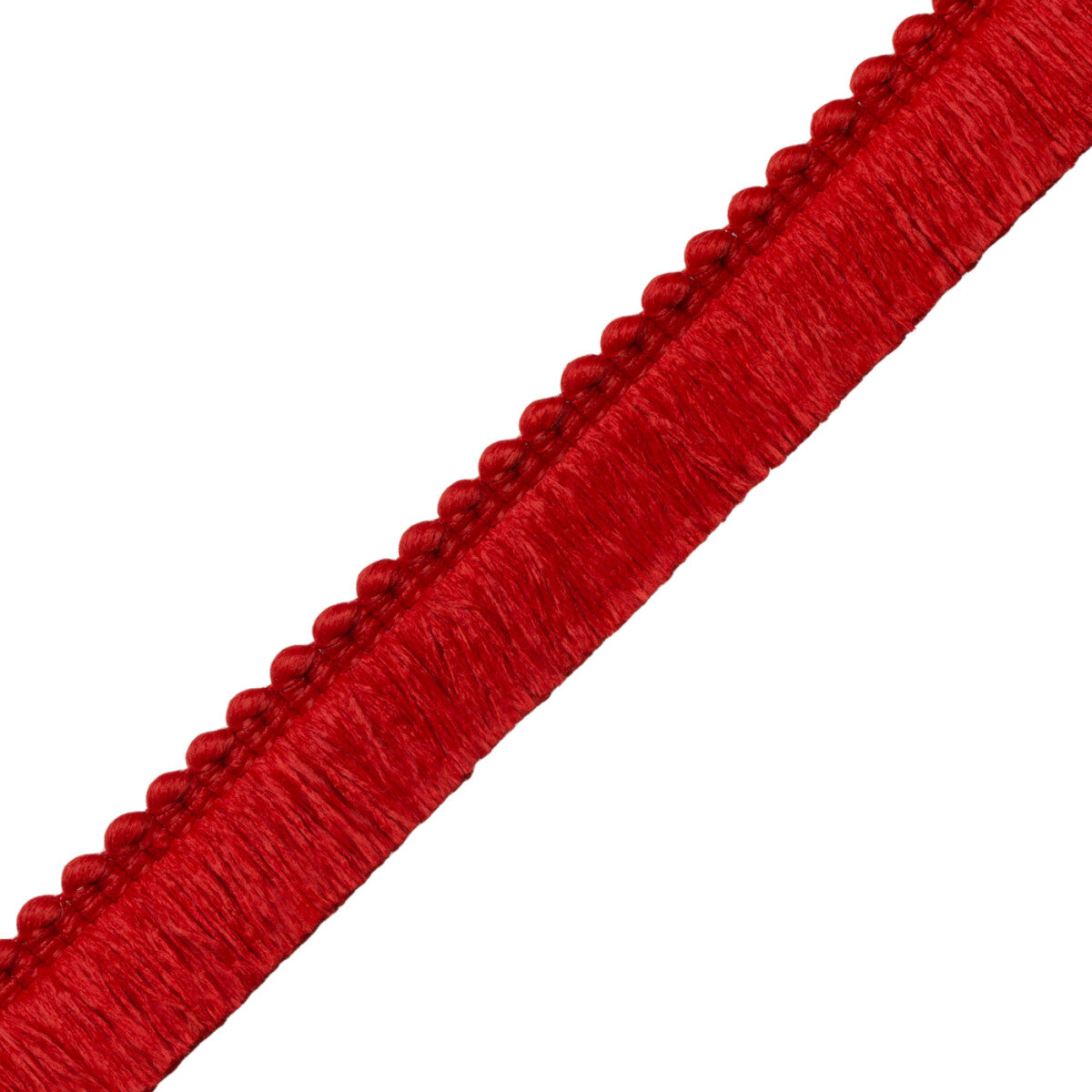 Saisons Brush Fringe Trim by Samuel & Sons in Geranium