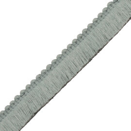 Saisons Brush Fringe Trim by Samuel & Sons in Mist