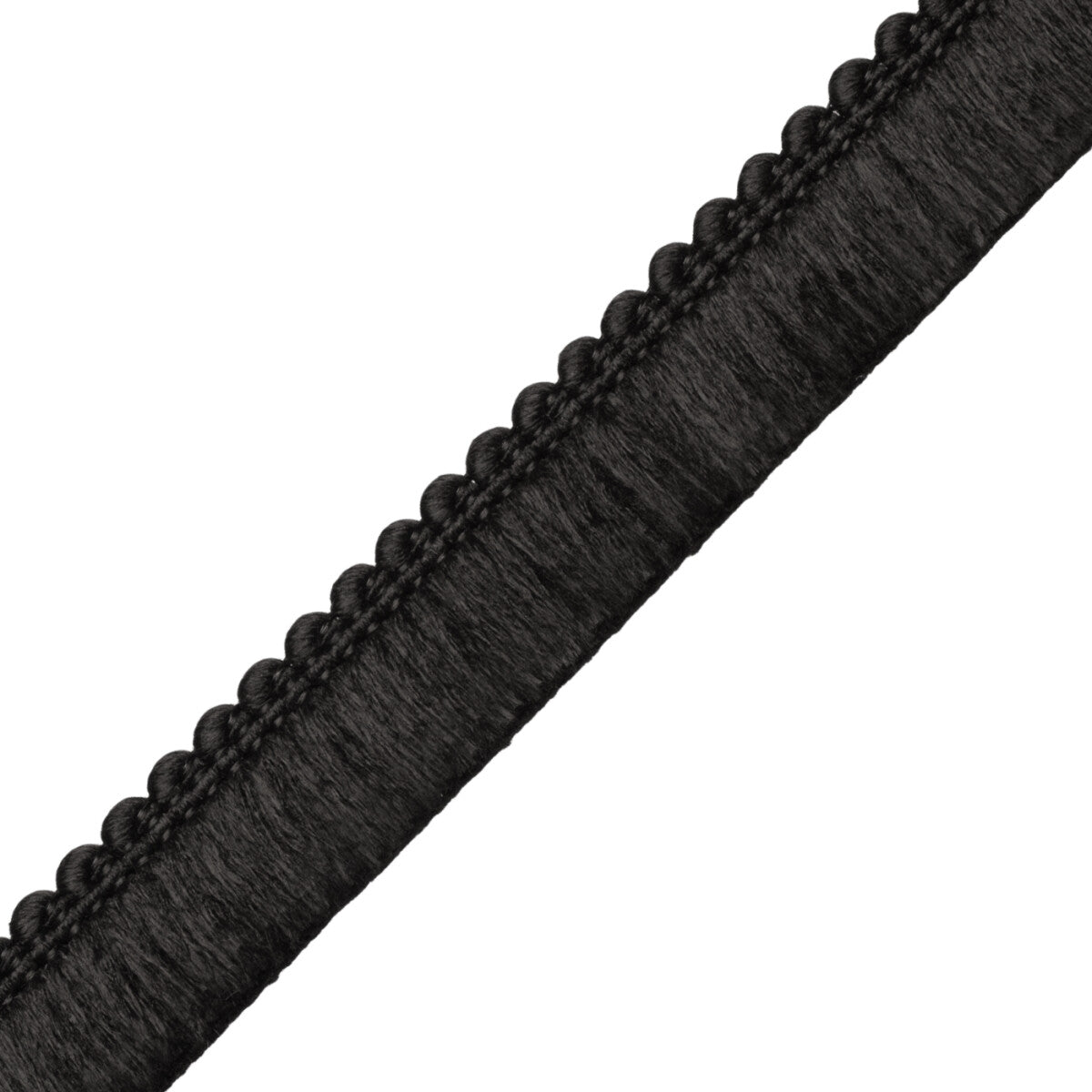 Saisons Brush Fringe Trim by Samuel & Sons in Jet