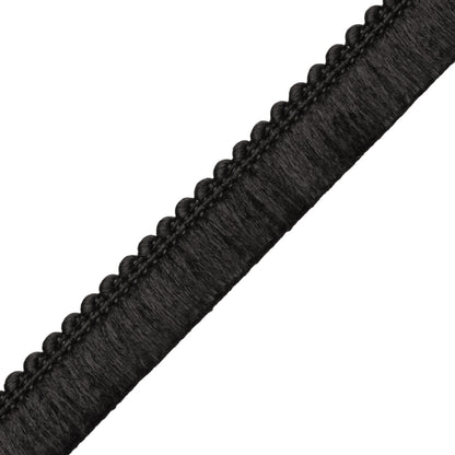 Saisons Brush Fringe Trim by Samuel & Sons in Jet