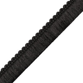 Saisons Brush Fringe Trim by Samuel & Sons in Jet