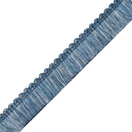 Saisons Brush Fringe Trim by Samuel & Sons in Marine